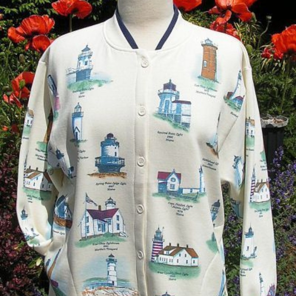 ISO artisan lighthouse vintage cardigan sweatshirt